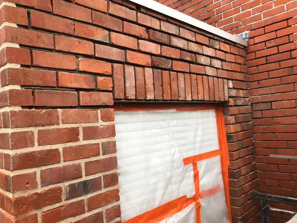 Renovatie woning Aalter detail muur